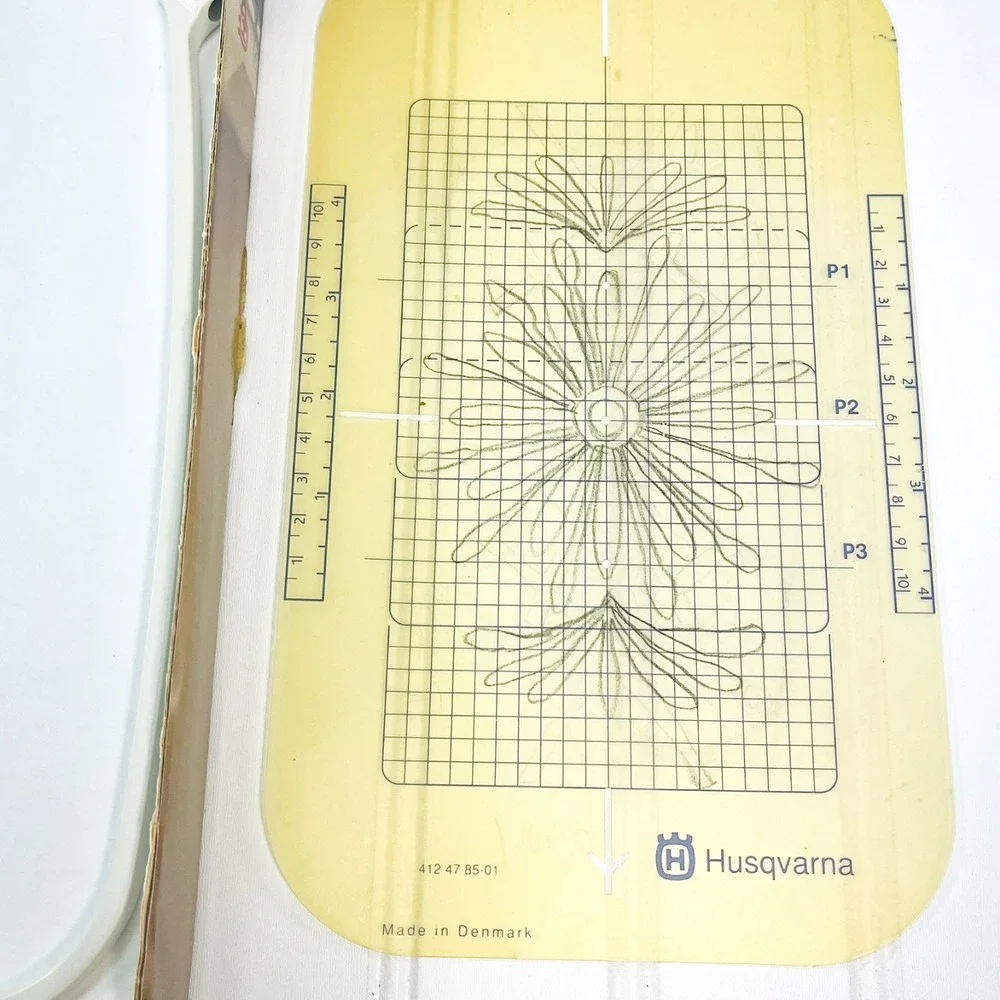 Husqvarna Viking 412 4649-01 Embroidery Plus Hoop 100 x 170 Plus Template